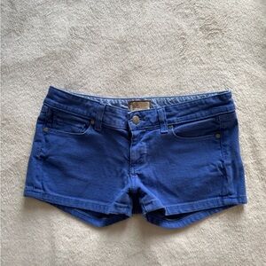 PAIGE Dark Blue Jean Shorts